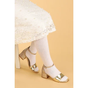 Kiko 768 Ayna Kum Günlük Kız Çocuk 3 cm Topuk Sandalet Ayakkabı