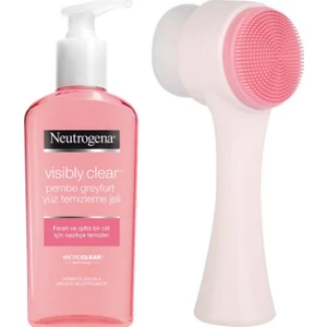 Cilt Temizleme Fırçası ve Pembe Greyfurt Yüz Temizleme Jeli 200 ml