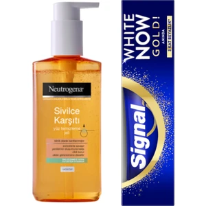 Yüz Temizleme Jeli 200 ml ve Signal White Now Gold Anında Beyazlık Diş Macunu 75 ml