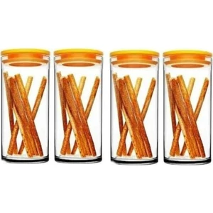 43736 Vakumlu Cam Kavanoz 4'lü