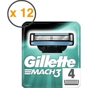 Mach3 Yedek Tıraş Bıçağı 12'li