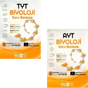 Biyotik Yayınları  TYT  - AYT Biyoloji Soru Bankası Seti Yeni