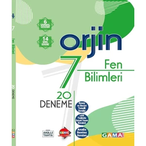 Gama Yayınları 7. Sınıf Orjin Fen Bilimleri Fasikül Denemeler