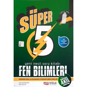 Nitelik Yayınları 5. Sınıf Fen Bilimleri Süper Yeni Nesil Soru Kitabı