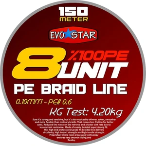 Evostar 8 Unit %100 Pe 8 Kat Örgü Ip Misina Yeşil - 0.10 mm