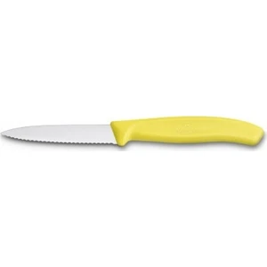 Tırtıklı Soyma Bıçağı 8 cm Sarı