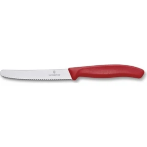 Tırtıklı Domates & Sosis Bıçağı 11 cm Kırmızı