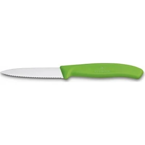 Tırtıklı Soyma Bıçağı 8 cm Yeşil