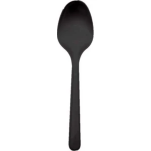 Siyah Plastik Kaşık 100'lü