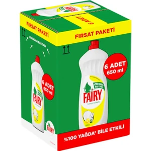 Limonlu Bulaşık Deterjanı 650 ml x 6'lı