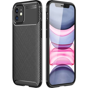 Apple iPhone 12 Mini Kılıf Negro Karbon Dizayn Silikon Siyah