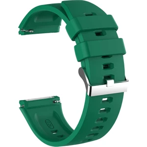 Huawei Watch GT 2E 46mm Kordon Silikon Kancalı Birebir Uyumlu Koyu Yeşil