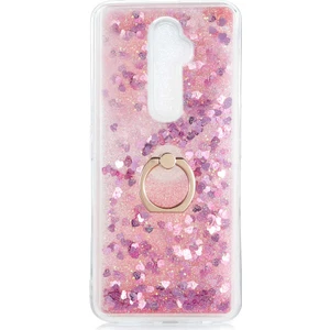 Oppo Reno 2Z Kılıf Milce Sulu Yüzüklü Silikon Arka Kapak Pembe