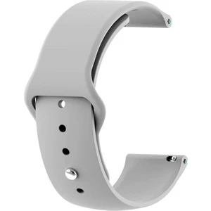 Oppo Watch 41mm Kordon Mat Düz Renkli Silikon Gri