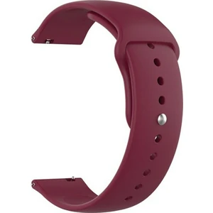 Oppo Watch 41mm Kordon Mat Düz Renkli Silikon Mürdüm