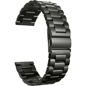 Oppo Watch 46mm Kordon Metal Sıralı Kordon Siyah