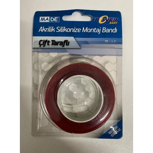 Akrilik Silikonize Çift Taraflı Montaj Bandı