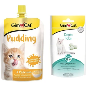 Kalsiyum Kedi Pudingi 150 gr + Gimcat Denta Tabs Kedi Ödül Tableti 40 gr ARDA033