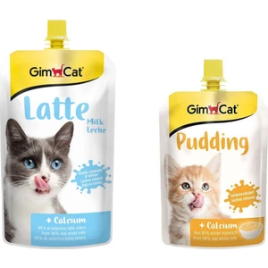 Milk Latte Calcium Sıvı Kedi Sütü 200 ml + Gimcat Classic Kalsiyum Kedi Pudingi 150 gr