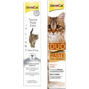 Taurine Paste 50 gr + Gimcat Duo Paste Peynirli Anti-Hairball Malt 50 gr