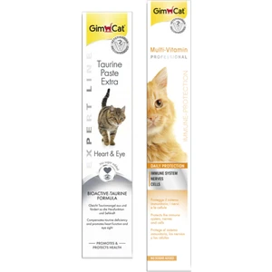 Taurine Paste Kalp ve Göz Sağlığı Destekleyici 50 gr + Gimcat Multi Vitamin Paste Kedi Macunu 100 gr