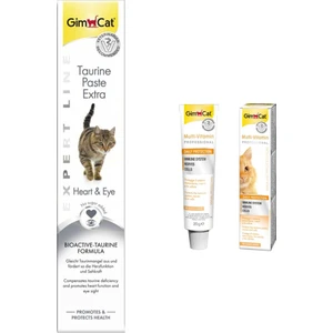 Taurine Paste Kalp ve Göz Sağlığı Destekleyici 50 gr + Gimcat Multi Vitamin Paste Kedi Macunu 20 gr ARDA008
