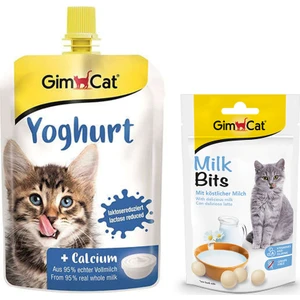 Yoghurt Kalsiyum 150 gr + Gimcat Milk Bits Kedi Ödül Tableti 40 gr