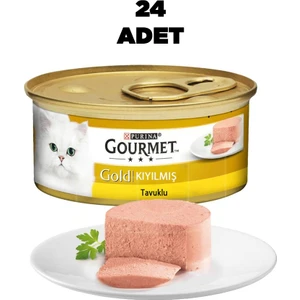 Gold 24 Adet Kıyılmış Tavuk Etli Kedi Konservesi 85 gr