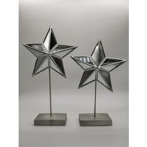 Art Home 2'li Gümüş Yıldız Obje Biblosu