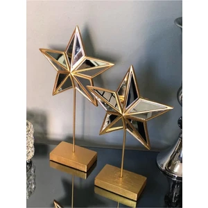Art Home Arthome 2'li Gold Yıldız Obje Biblosu