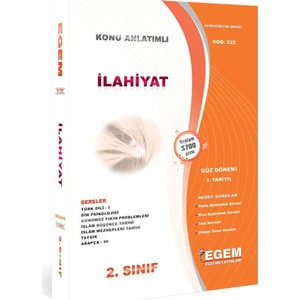 Egem Eğitim Yayınları AÖF İlahiyat 2. Sınıf Güz Dönemi