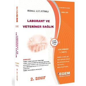 Egem Eğitim Yayınları AÖF 2. Sınıf Laborant & veteriner Sağlık Konu Anlatımlı Soru Bankası-Güz Dönemi(3. Yarıyıl)