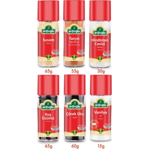 Baharat Set Cam 6'lı - Tatlılarda, Böreklerde
