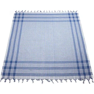 Ekoseli Sofra Bezi 160X160 cm  Mavi