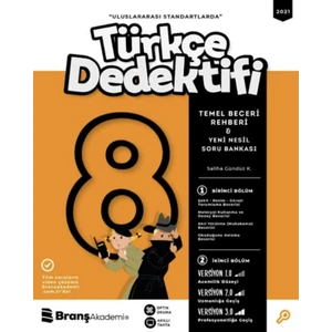 Branş Akademi Yayınları 8.Sınıf Türkçe Dedektifi Temel Beceri Rehberi Yeni Nesil Soru Bankası