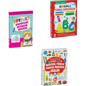 Ema Kitap Resimli Türkçe Sözlüğüm - Resimli Atasözleri Deyimler Sözlüğü - İngilizce Türkçe Türkçe İngilizce Sözlük