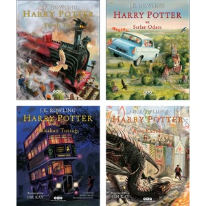 Harry Potter: Felsefe Taşı - Harry Potter: Sırlar Odası - Harry Potter: Azkaban Tutsağı - Harry Potter: Ateş Kadehi - 4 Kitap