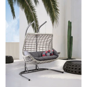 Capri Swing Cunda Ikili Rattan Bahçe Balkon Salıncağı