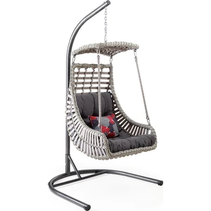 Capri Swing Alaçatı Tekli Rattan Bahçe Balkon Salıncağı