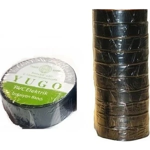10'lu Paket Yugo-Izole Bant - Siyah Elektrik Bandı