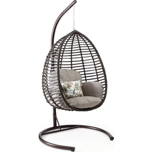 Capri Swing Gümbet Tekli Rattan Bahçe Balkon Salıncağı