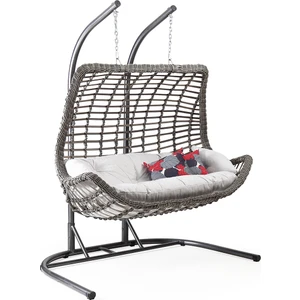 Capri Swing Cunda Ikili Rattan Bahçe Balkon Salıncağı