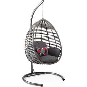 Capri Swing Gümbet Tekli Rattan Bahçe Balkon Salıncağı