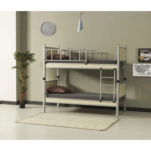 Yurt Ahşap Genç Çocuk Odası Metal Ranza
