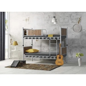 Elegan Genç Çocuk Odası Metal Ranza