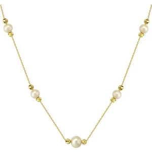 Sembol Gold İnci Altın Kolye Dorika Tasarım 14K