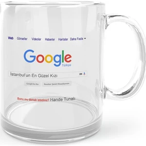 Hediye Rengi Kişiye Özel Cam Kupa Bardak