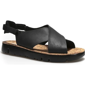 Kadın Sandalet K200157-022 Oruga Sandal Siyah