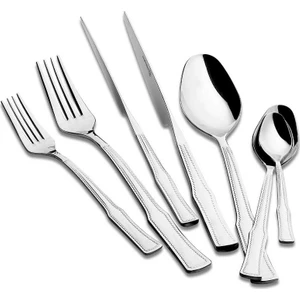 Hasbahçe 89 Parça Silver Çatal Kaşık Bıçak Seti