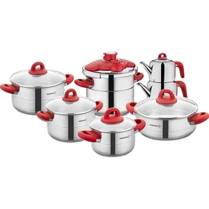 Hera Kırmızı 14 Parça Çelik Çeyiz Seti